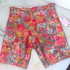 Ebb And Flow Active ruffle waist Bike Shorts Floral L fits M
